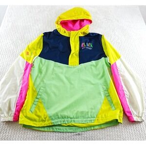 Bleecker & Mercer  Windbreaker Jacket  size M girl magic multicolor